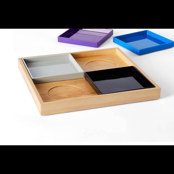 New 5 piece set of nesting appetizer plates - Picture 2 of 3